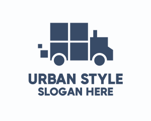 Truck Courier Vehicle  Logo