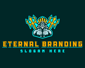 Greek God Poseidon logo