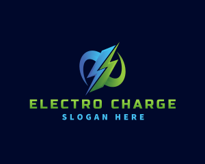 Lightning Eco Electricity logo design