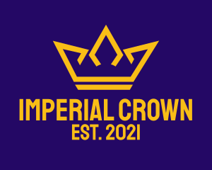 Golden Crown Outline  logo