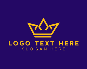 Golden Crown Outline  logo