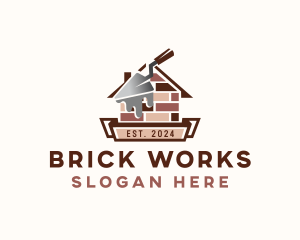 Masonry Brick Construction logo design