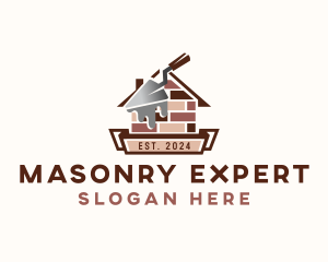 Masonry Brick Construction logo design