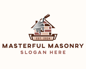 Masonry Brick Construction logo design