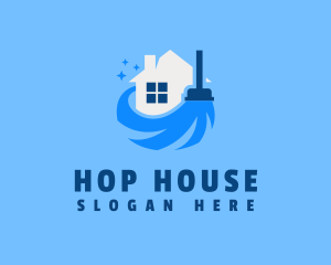 Clean House Sweeper logo design