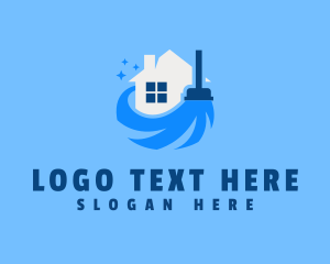 Neat - Clean House Sweeper logo design