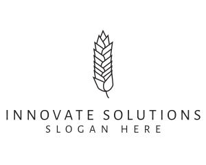 Wheat Grain Plant logo