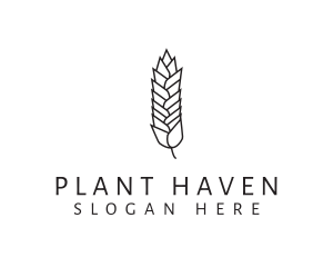 Wheat Grain Plant logo design