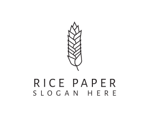 Wheat Grain Plant logo design