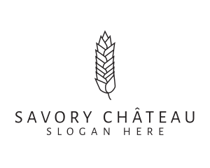 Wheat Grain Plant logo design