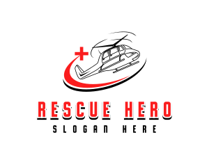 Medical Rescue Helicopter logo design