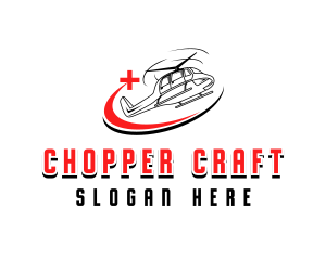 Medical Rescue Helicopter logo design