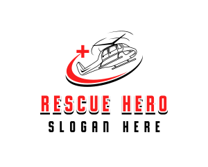 Medical Rescue Helicopter logo design