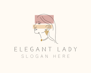 Elegant Female Jewelry logo design