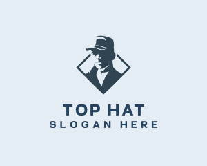 Man Fashion Cap logo design