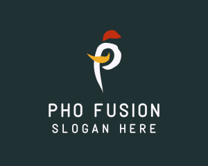 Startup Firm Brushstroke Letter P logo design