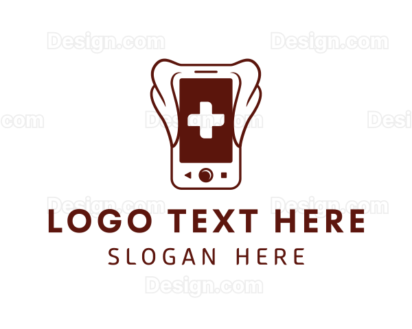 Animal Veterinary Phone Logo