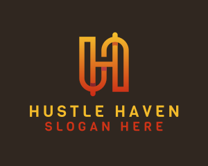 Digital Startup Letter H logo design