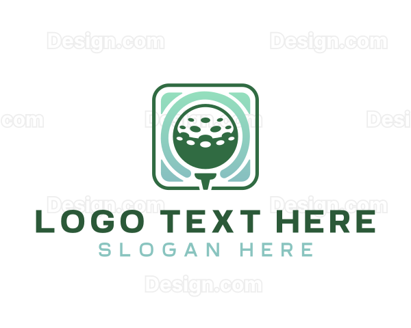 Golfing Sports Ball Logo