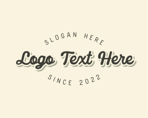 Retro Fancy Cursive  logo