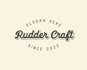 Retro Fancy Cursive  logo design