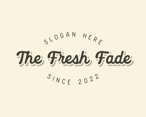 Retro Fancy Cursive  logo design