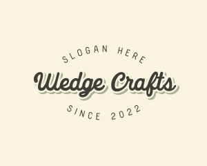 Retro Fancy Cursive  logo design