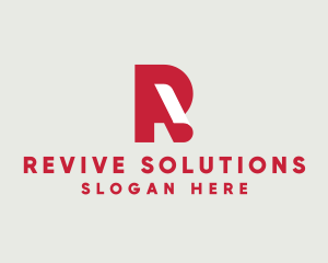 Paper Sheet Letter R  logo design