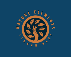 Natural Hand Massage logo design