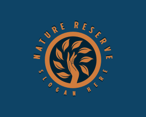 Natural Hand Massage logo design