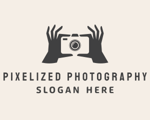 Camera Photography Hand  logo design