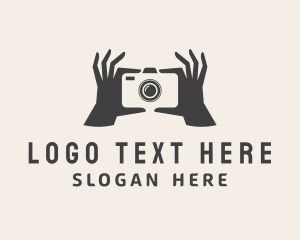 Snapshot - Camera Photography Hand logo design