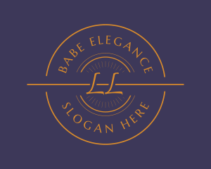 Orange Elegant Business logo design