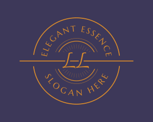 Orange Elegant Business logo design