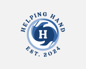 Hands Globe Foundation logo design