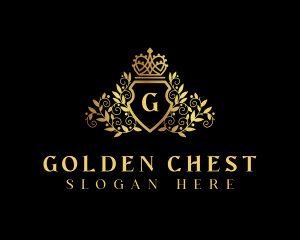 Premium Royal Crown Shield logo design