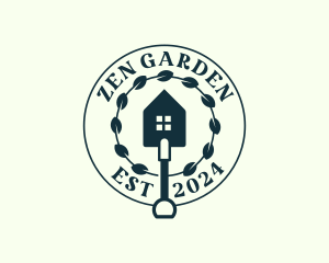 Landscaping Shovel Garden logo design