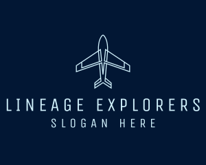 Airplane Travel Tour logo design