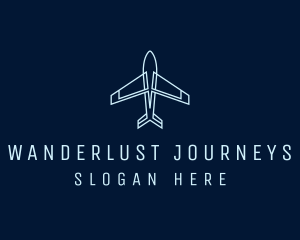 Airplane Travel Tour logo design