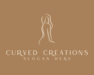 Flawless Naked Woman logo design