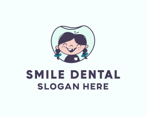 Tooth Girl Preschool logo design