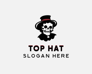 Skull Hat Streetwear logo design