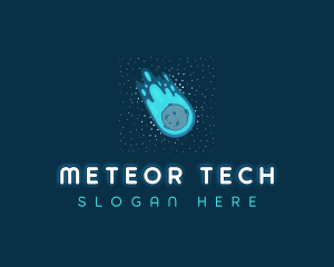 Meteor Comet Star logo design