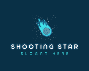 Meteor Comet Star logo design