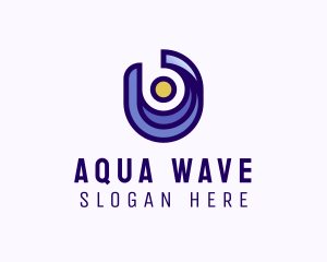 Water Wave Sunset logo design