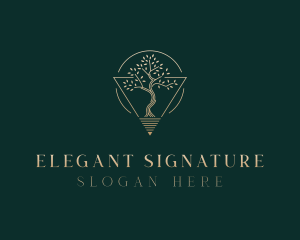 Elegant Tree Gardening logo design