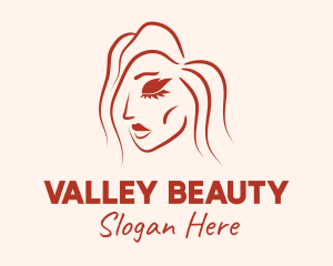 Natural Beauty Woman logo design