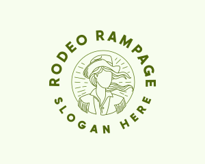 Rodeo Ranch Cowgirl logo design