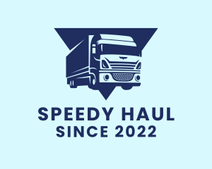 Transport Delivery Truck  logo design