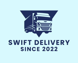 Transport Delivery Truck  logo design